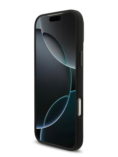 Karl Lagerfeld для iPhone 17 Pro Max чехол Liquid silicone NFT Choupette Metal Cam Hard Black (MagSafe)