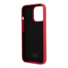 Чехол Karl Lagerfeld Liquid silicone Choupette Hard для iPhone 13 Pro, красный