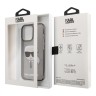 Чехол Karl Lagerfeld TPU Glitters Karl's head Hard для iPhone 13 Pro Max, черный