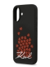Karl Lagerfeld для iPhone 17 чехол Liquid Silicone Hearts Hard Black (MagSafe)