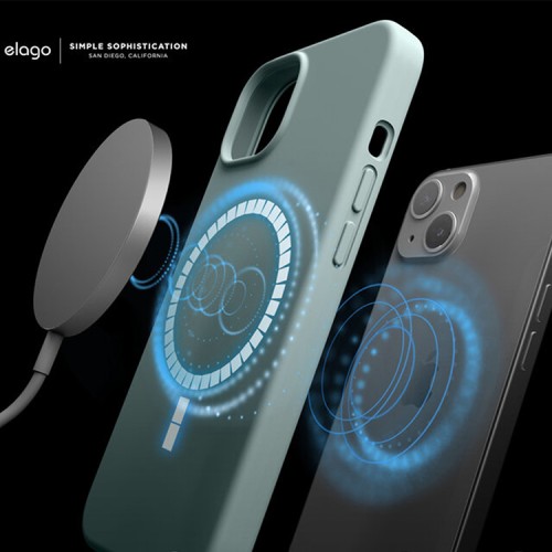Чехол Elago MagSafe Soft Silicone для iPhone 13, Mint