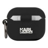 Чехол Karl Lagerfeld Silicone case with ring RSG logo для Airpods 3 (2021), черный