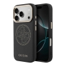 Guess для iPhone 17 Pro Max чехол PU with Perforated 4G logo Metal camera Hard Black (MagSafe)