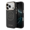 Guess для iPhone 17 Pro Max чехол PU with Perforated 4G logo Metal camera Hard Black (MagSafe)