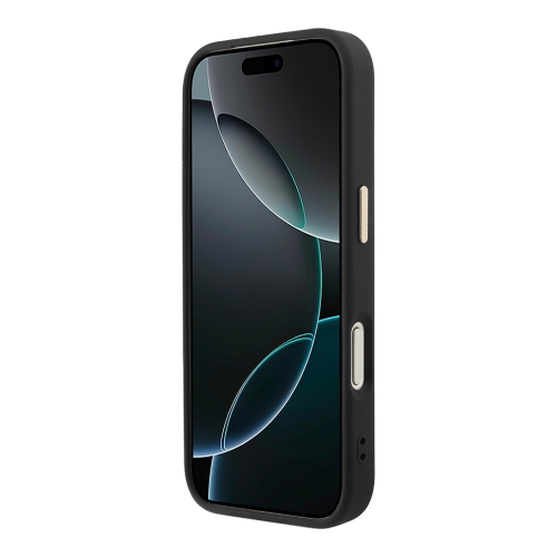 Guess для iPhone 17 Pro Max чехол PU with Perforated 4G logo Metal camera Hard Black (MagSafe)