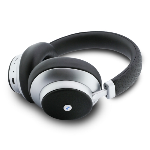 BMW наушники беспроводные накладные Bluetooth HP Signature ENC PU leather Metal Logo (+case) Silver
