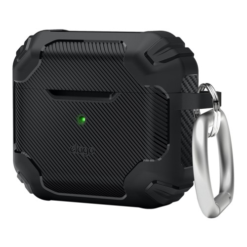 Чехол Elago Solid Armor TPU hang case для AirPods 3 (2021), черный