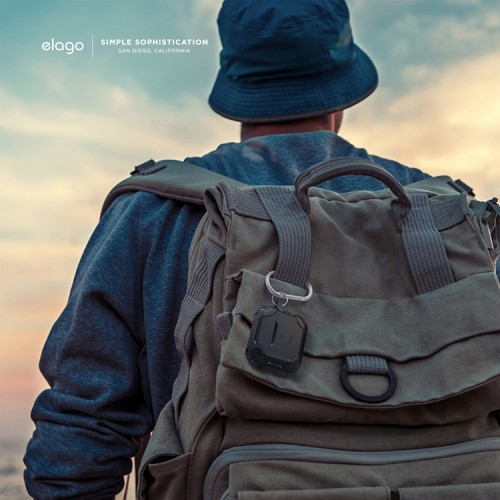 Чехол Elago Solid Armor TPU hang case для AirPods 3 (2021), черный