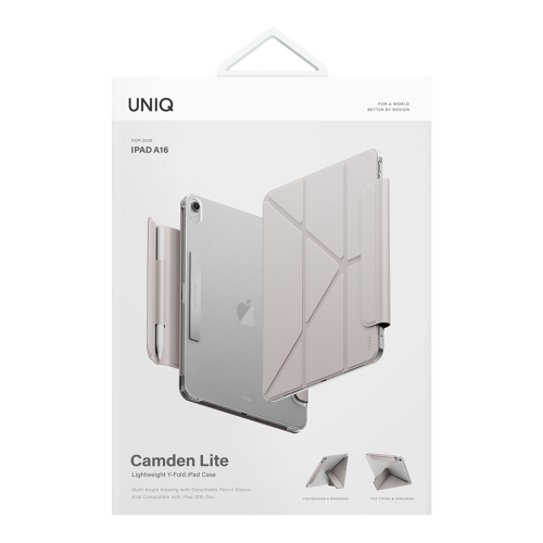 Uniq для iPad 11 (2025)/10 (2022) чехол Camden Lite (Detachable Pencil sleeve) Ivory