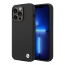 Чехол BMW Liquid Silicone для iPhone 14 Pro, черный