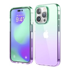 Чехол Elago AURORA Gradient для iPhone 14 Pro Max, зеленый/фиолетовый