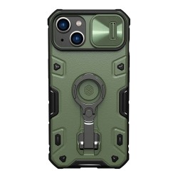 Противоударный чехол Nillkin CamShield Armor Pro для iPhone 14 Plus, зеленый