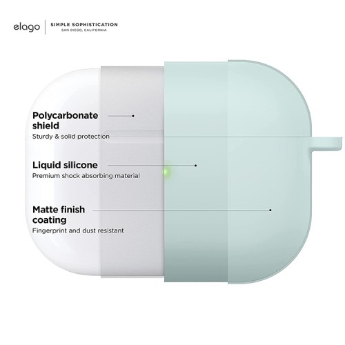 Чехол Elago Liquid Hang case для AirPods Pro 2, Mint
