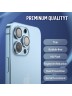 BLUEO Camera Lens PVD stainless steel для камеры iPhone 13 Pro | 13 Pro Max, Blue (3 шт +installer)