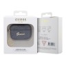 Чехол Guess PU leather 4G with metal logo and Heart charm для Airpods Pro 2, черный
