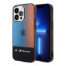 Чехол BMW Motorsport Tricolor Middle Hard для iPhone 14 Pro Max, черный