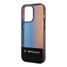 Чехол BMW Motorsport Tricolor Middle Hard для iPhone 14 Pro Max, черный