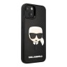 Чехол Lagerfeld 3D Rubber Karl's head Hard для iPhone 14 Plus, черный