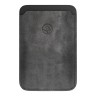 Бумажник Bustha MagSafe Suede/Leather Wallet, Concrete/Noir