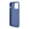 Guess для iPhone 15 Pro Max чехол PU 4G Triangle Diamond metal logo Hard Blue