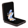 Guess для Galaxy Z Flip 5 чехол PU 4G Triangle Diamond metal logo Hard Brown