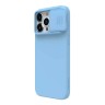 Nillkin для iPhone 15 Pro чехол CamShield Silky Silicone Haze Blue