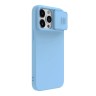 Nillkin для iPhone 15 Pro чехол CamShield Silky Silicone Haze Blue