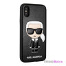 Чехол Karl Lagerfeld Iconic Karl Hard для iPhone X/XS, черный