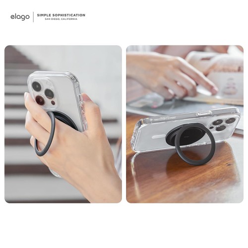 Elago кольцо-держатель MagSafe Metal Ring Holder для iPhone, Black