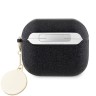 Guess для Airpods 3 чехол Fixed Glitters with Heart Diamond charm Black