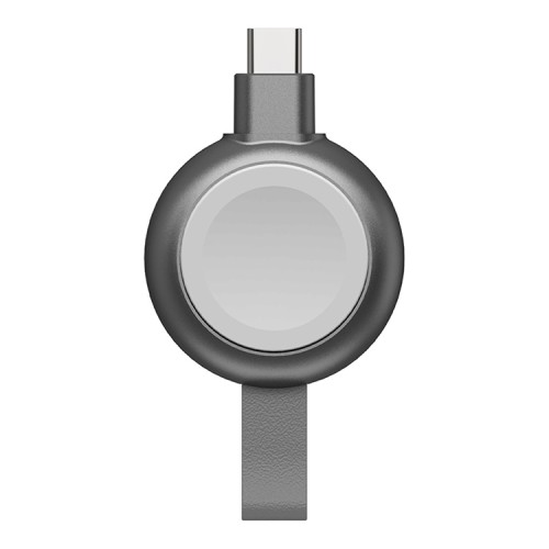 EnergEA ЗУ Watchpod 3, Made for Apple Watch certified USB-C Fast charger Gunmetal