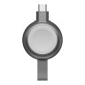 EnergEA ЗУ Watchpod 3, Made for Apple Watch certified USB-C Fast charger Gunmetal