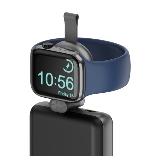 EnergEA ЗУ Watchpod 3, Made for Apple Watch certified USB-C Fast charger Gunmetal