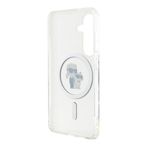 Karl Lagerfeld для Galaxy S24 чехол прозрачный NFT Karl & Choupette (MagSafe)