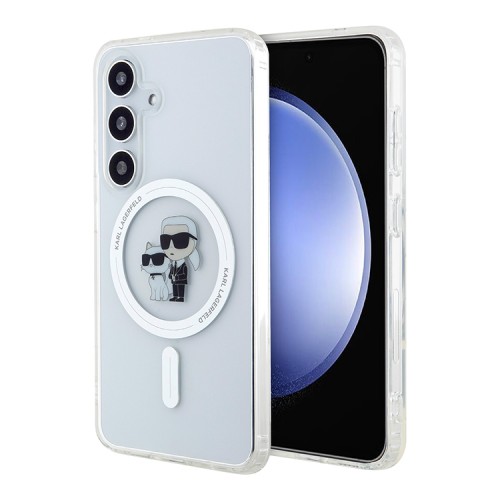Karl Lagerfeld для Galaxy S24 чехол прозрачный NFT Karl & Choupette (MagSafe)