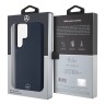 Mercedes для Galaxy S24 Ultra чехол Leather Textured and Smooth Hard Navy (MagSafe)