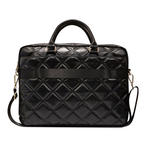 Guess для ноутбуков 15"/16" сумка Quilted Bag 4G metal logo with Zipper Black
