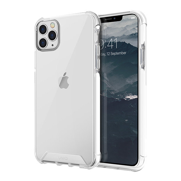 Противоударный чехол Uniq Combat White для iPhone 11 Pro Max, прозрачный