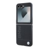 BMW для Galaxy Z Flip 6 Signature Leather Logo imprint Black