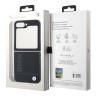 BMW для Galaxy Z Flip 6 Signature Leather Logo imprint Black