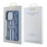 Guess для iPhone 16 Pro Max чехол PU кожа 4G Stripes Blue (MagSafe)