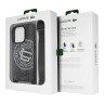 Lacoste для iPhone 16 Pro Max чехол PC/TPU&PVC Sportswear Black (MagSafe) с ремешком
