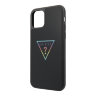 Чехол Guess Iridescent Glitter Triangle logo Hard Multicolor для iPhone 11, черный