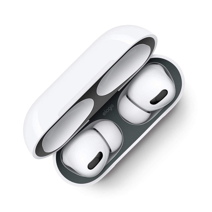 Elago Dust Guard для зарядного кейса AirPods Pro/Pro2, серые (2 пары)