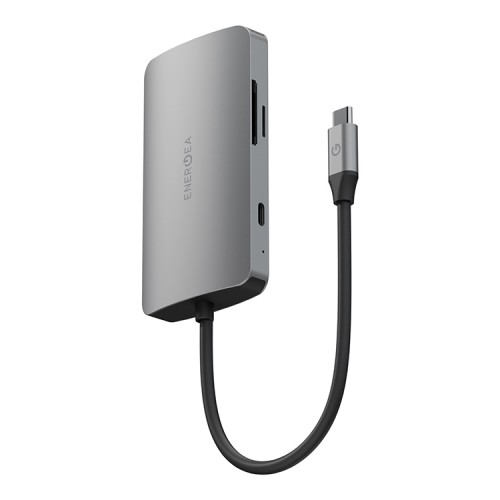 Energea Разветвитель AluHUB HD PRO2 8-in-1 Superspeed Aluminium USB-C 100W Gunmetal