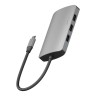 Energea Разветвитель AluHUB HD PRO2 8-in-1 Superspeed Aluminium USB-C 100W Gunmetal