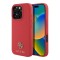 Guess для iPhone 16 Pro Max чехол PU Grained leather Small 4G metal logo Hard Red (MagSafe)