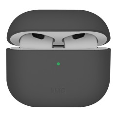 Uniq для Airpods 4 чехол LINO Liquid silicone Grey