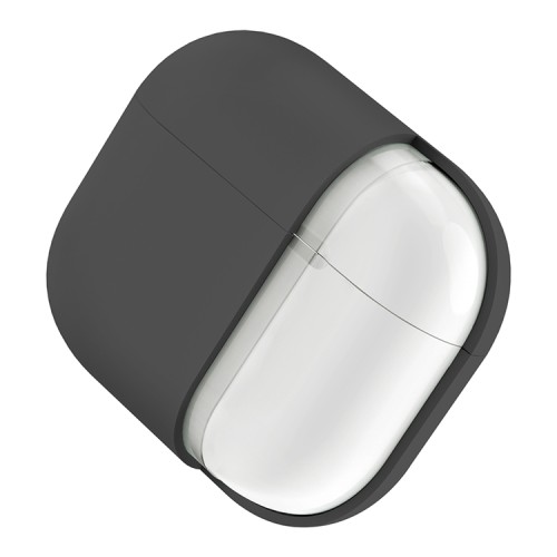 Uniq для Airpods 4 чехол LINO Liquid silicone Grey