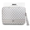 DKNY для ноутбуков 13"/14" чехол Sleeve Checkered Printed stripes with Zipper Beige